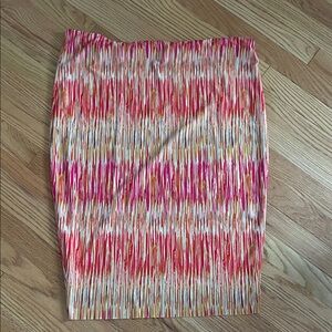 Vince Camuto Pink and Orange Pencil Skirt
